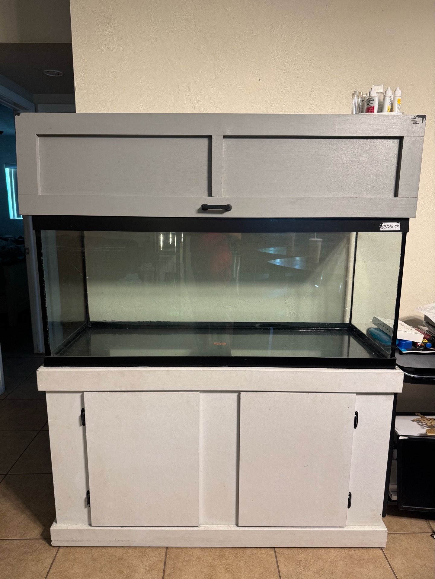 75 Gallon Aquarium Setup with Stand & Canopy