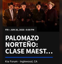 Palomazo norteño  2 boletos
