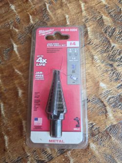 Milwaukee Step Drill Bit #4 3/16-7/8 BNWT