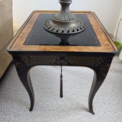 Glass Top End Table
