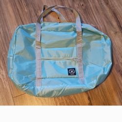 Small Light Blue Foldable Travel Bag