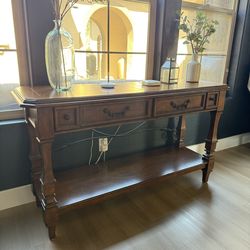 Wooden console table