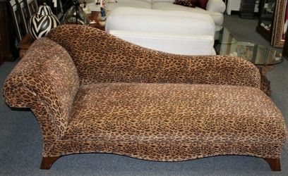 Leopard Print Lounge Couch
