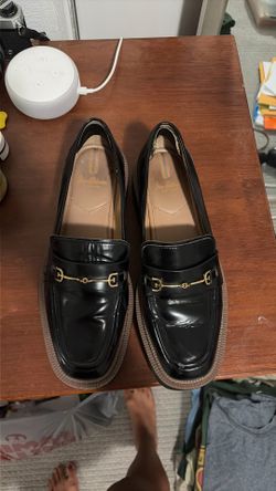 Sam Edelman Chunky Laurs Platform Lug Sole Loafers Size 10 Worn Brown and Black