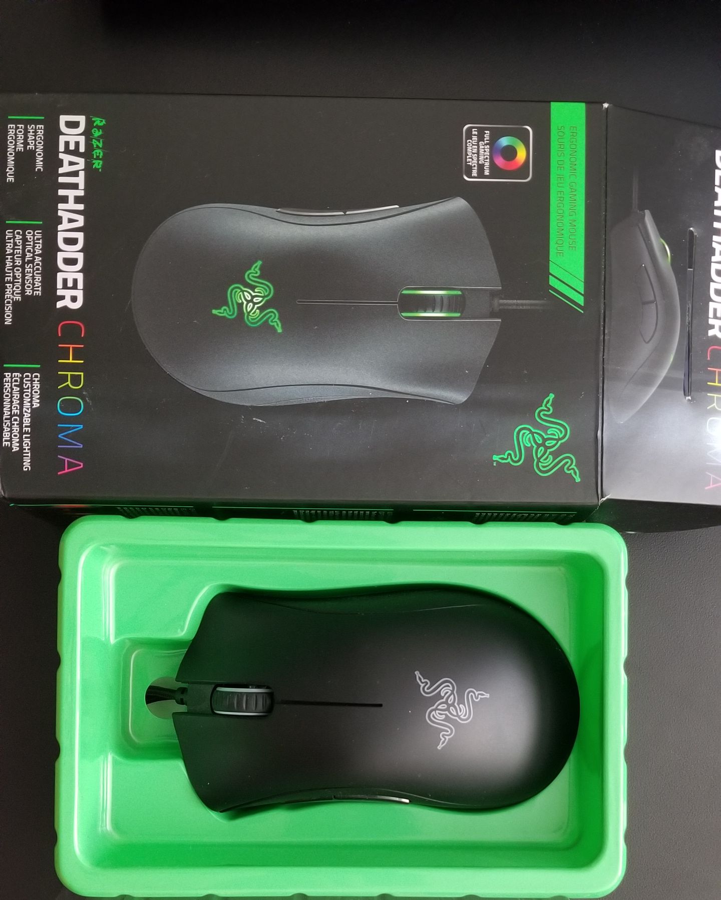 Deathadder chroma gaming mouse (excellent condition)