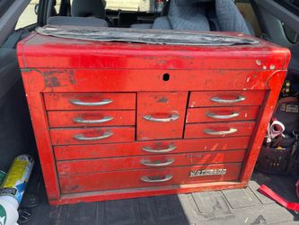 vintage Waterloo 10-drawer pro tool chest toolbox