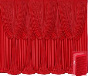 Red Backdrop Curtains