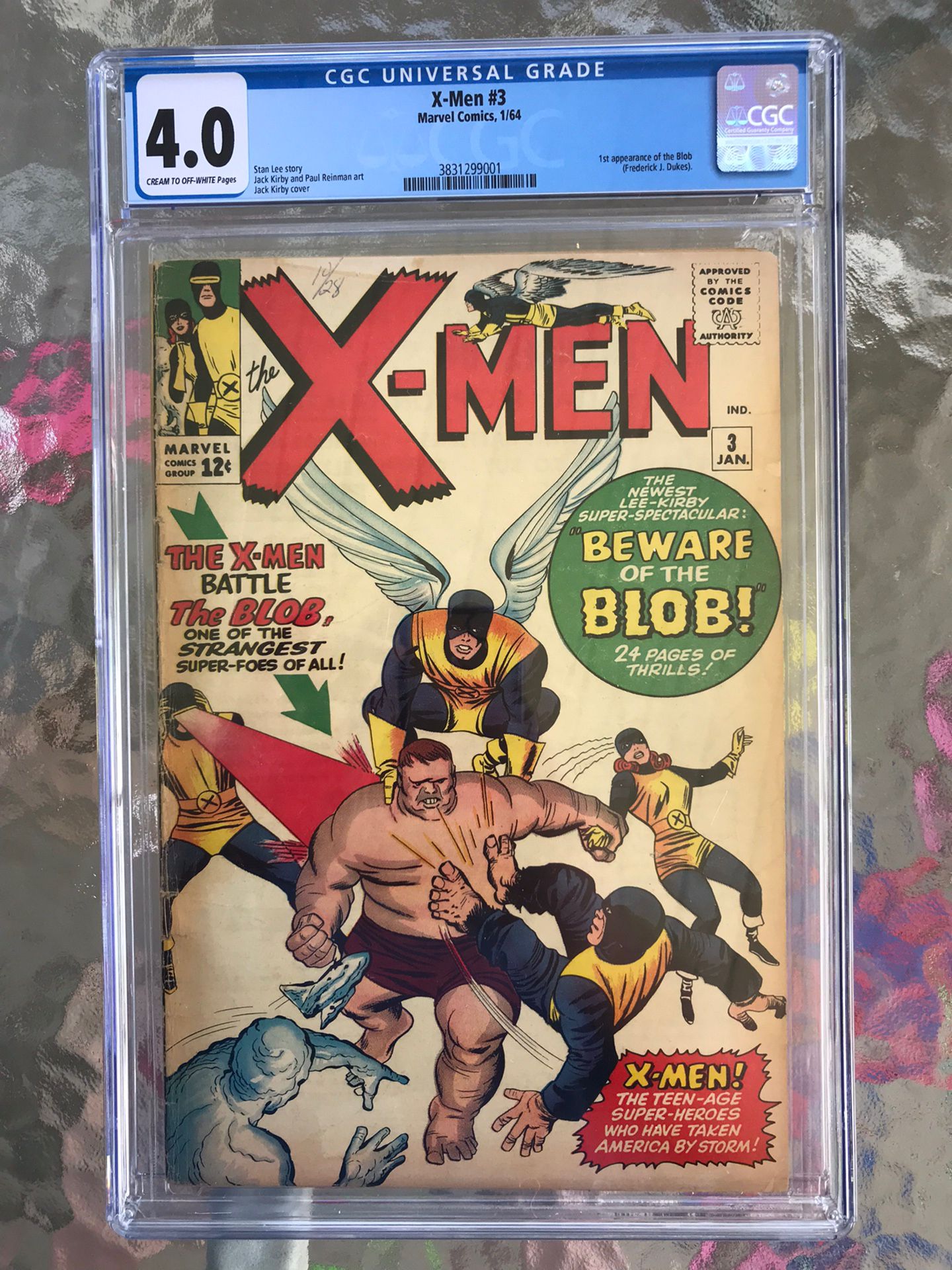 X-Men #3 (1964) CGC 4.0 — 1st The Blob (Fred Dukes); Stan Lee and Jack Kirby