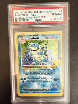 2021 POKEMON CELEBRATIONS CLASSIC COLLECTION #2 BLASTOISE-HOLO CLASSIC COLL-BASE SET
