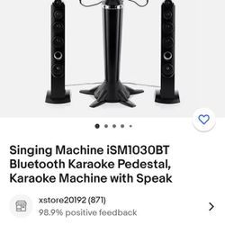 Singing Karaoke Machine BLUETOOTH W/speakers