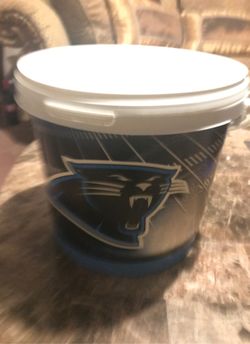 Carolina Panther bucket, apron and hat