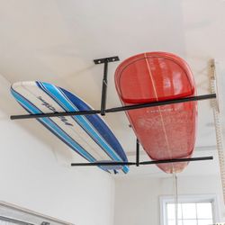 New* “Store Your Board” Hi-Port 2 XL: Ladders/Surf Boards, Etc. Adjustable Ceiling Storage Rack