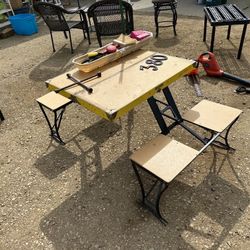 Vintage folding Picnic table