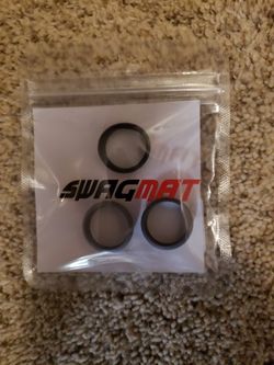 8.7 mm 3 Pack Silicone Rings, Brand New Swagmat