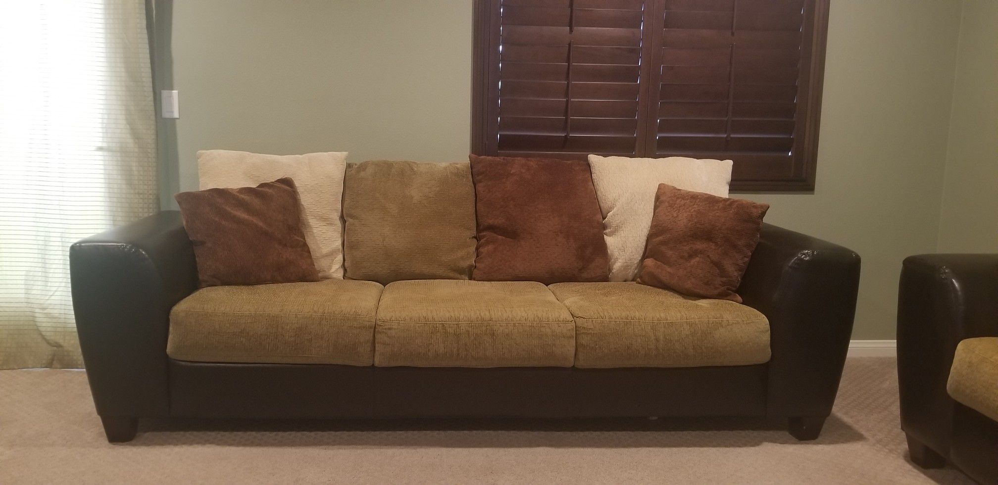 Sofa, Love seat, coffee table and end table