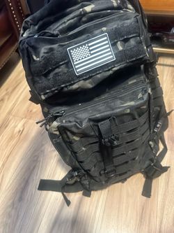 Tactical MOLLE Backpack Black Multicam