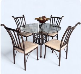 Dining Table Set with 4 Chairs