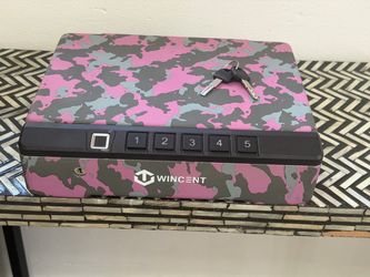 Wincent Portable Safe Box Pink Camo