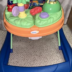 Safety 1st Dino Sounds N’ Lights Discovery Baby Walker With Activity Tray  