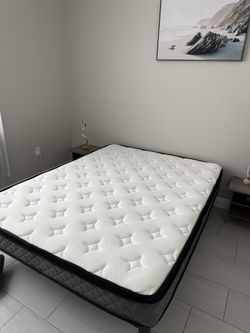 New Queen Mattress and Platform Bed
