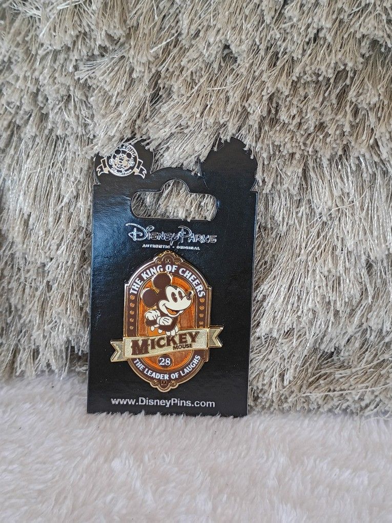 Vintage Pin Series - Mickey - The King of Cheers - The Leader of Laughs