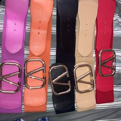 Multi Color Vlogo Belts