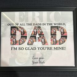 Custom Fathers Day Picture With Frame 