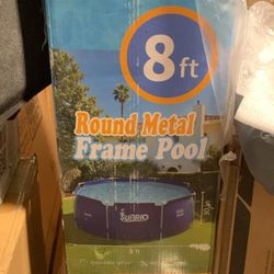 Sunrise 8’ X 30” Round Above Ground Metal Swimming Pool 
