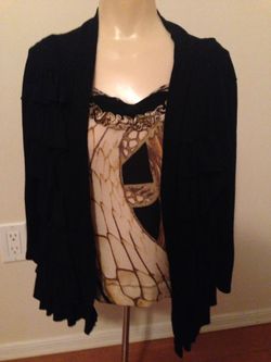 Old Navy Ruffled Cardigan Top size Medium