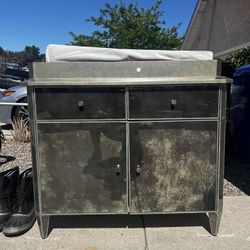 Restoration Vintage Style Changing Table Cabinet