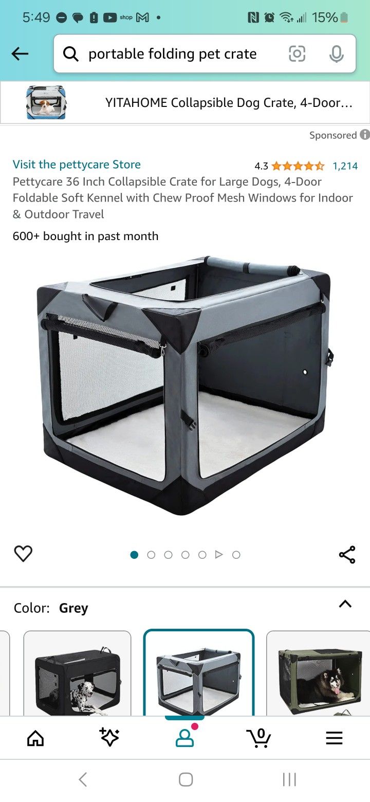 Portable Folding Pet Crate