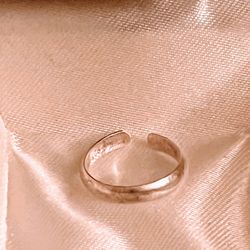 Plain Toe Ring Genuine .925 Sterling Silver Stamped Minimalistic