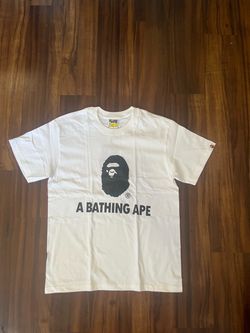 A Bathing Ape BAPE Logo Tee White