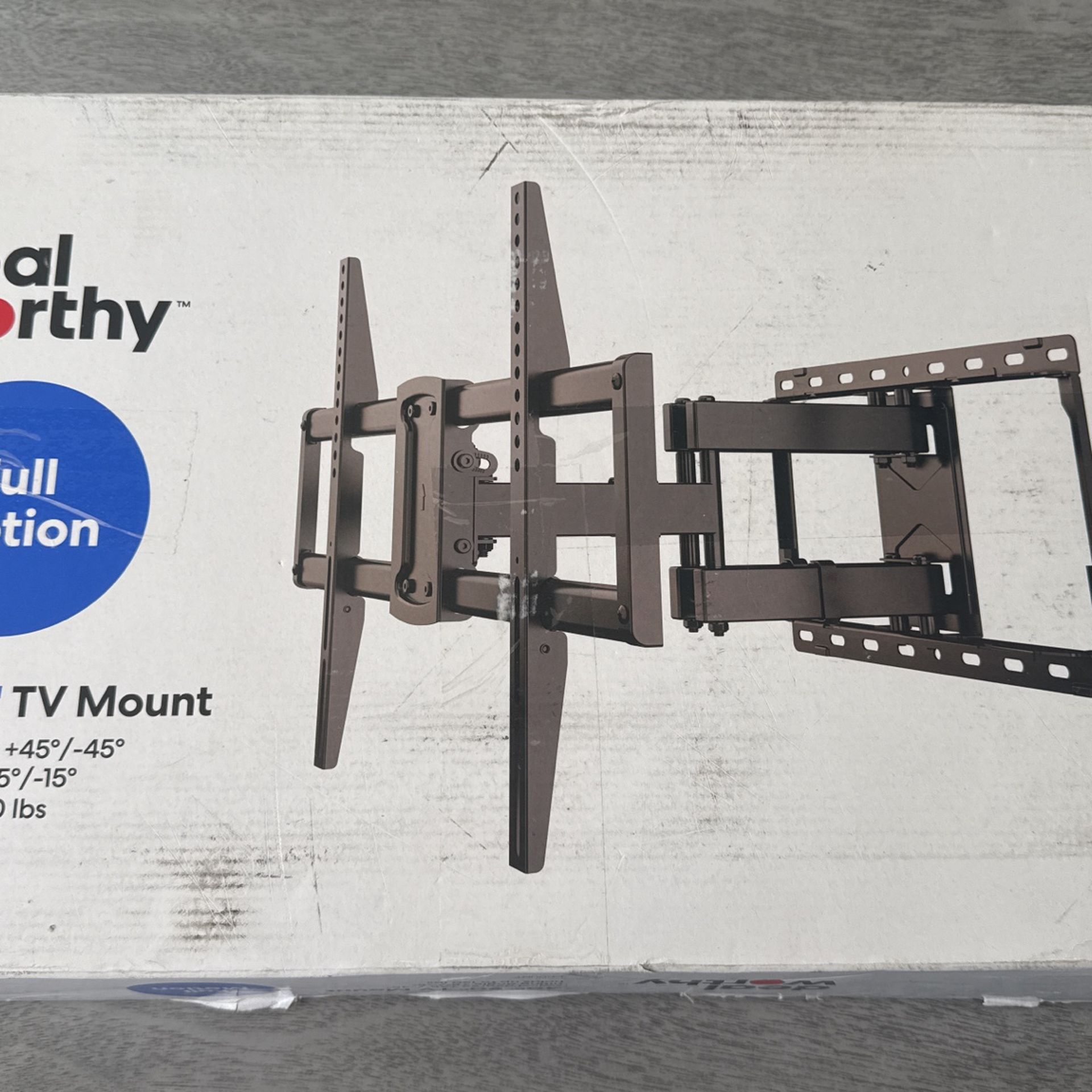 Deal Worthy Full Motion 40”-90” TV Mount New