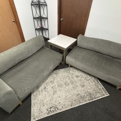 Modern 2-Piece Sofa Set – Scandinavian Style