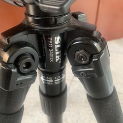 SLIK Pro 340 DX Tripod with SH-705E 3-Way, Pan-and-Tilt Head - Black