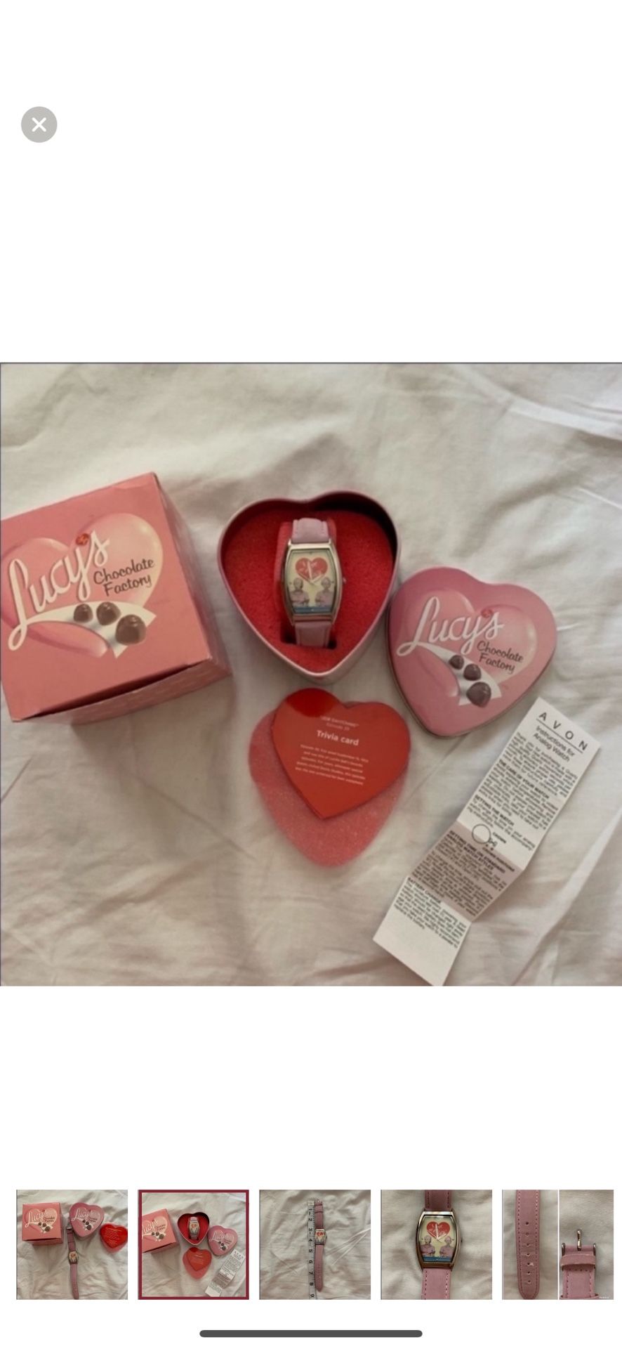 I LOVE LUCY “CHOCOLATE FACTORY” PINK WRIST WATCH