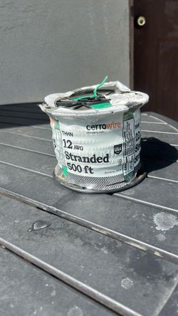 12 gauge stranded ground wire.