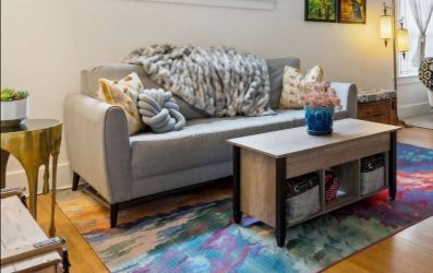 Comfy grey couch