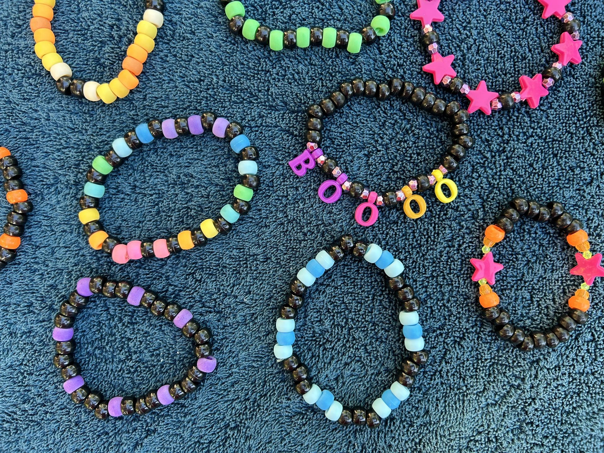 Kandi/pony Bead Matte Rave Bracelets