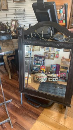 Twin size headboard with mirror