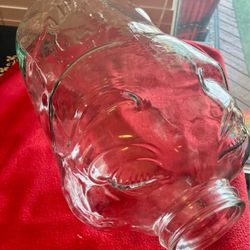 Vintage 5 Gallon This Little Pig Went To Market glass jar in amazing condition