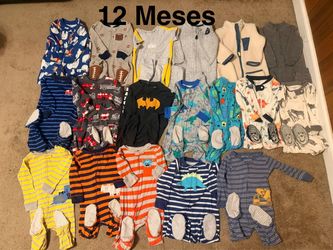 Baby Boy 12 Month Sleeper Onesie Lot