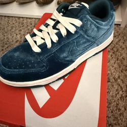 Nike dunk velvet teal women Size 5.5