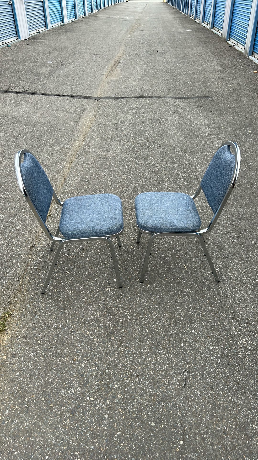 Office Chairs - 3 Chairs - Blue
