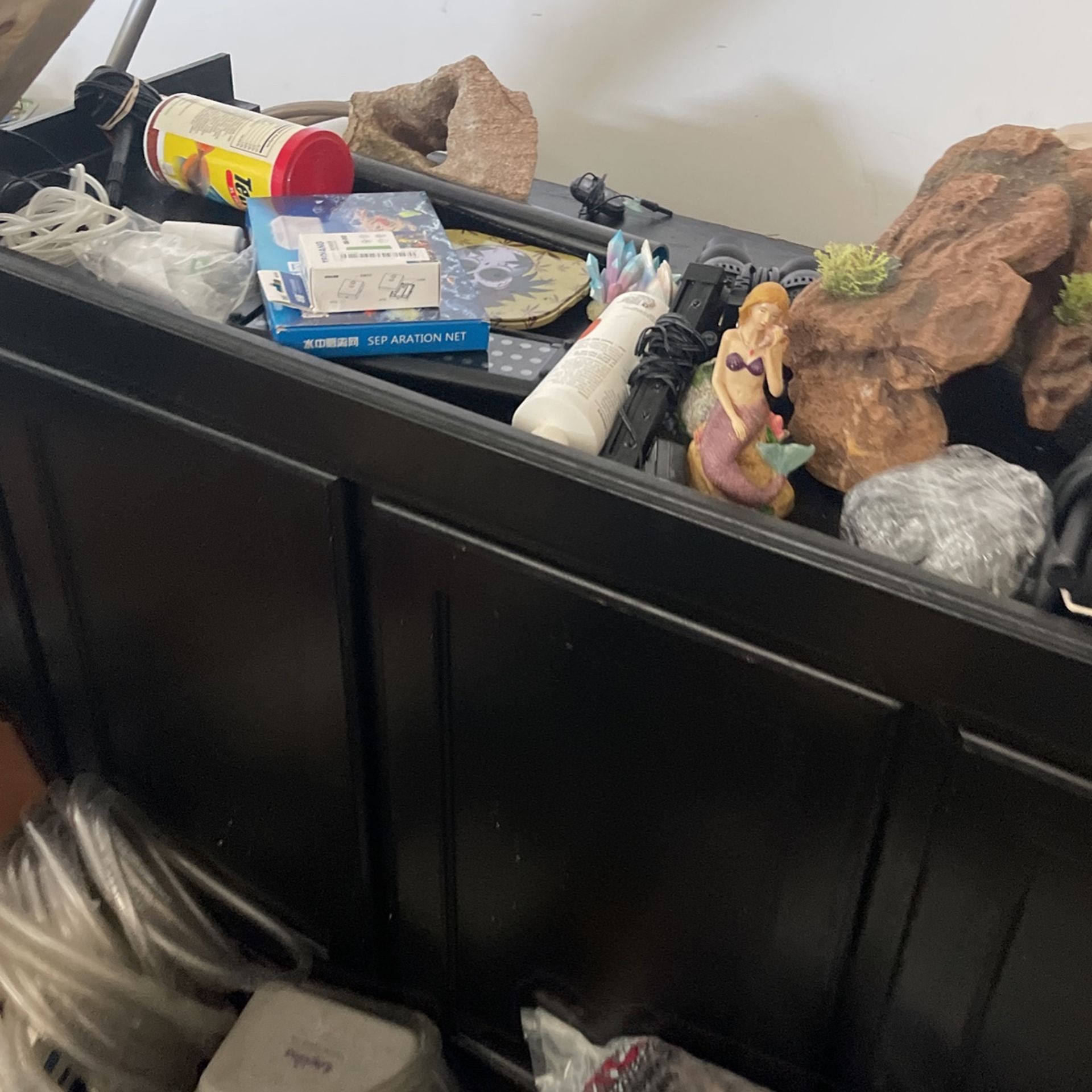 Aquarium supplies, filters, tanks