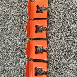 2-Piece Garage Organizer Wall Mount – Heavy-Duty Garden Tool Hangers for Trimmer, Leaf Blower & Chainsaw