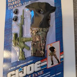 1993 GI JOE 12 Inch Hall of Fame Costume: Marine Paris Island Gear Sealed In Box