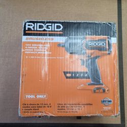 FREE BATTERY! NEW RIDGID R86212B 18V Brushless 4-Mode 1/2" High-Torque Impact Wrench - Tool Only