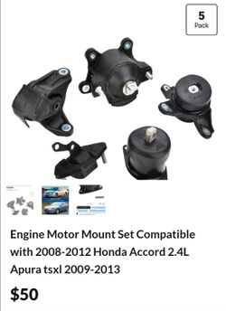 Engine Motor Mount Set Compatible with 2008-2012 Honda Accord 2.4L

Apura tsxl 2009-2013